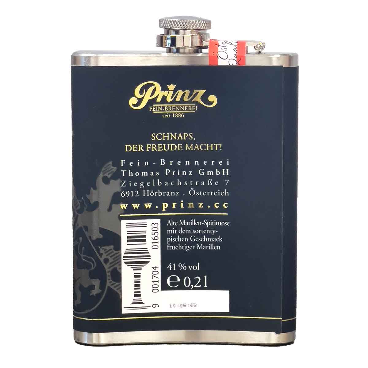 Prinz (Flachmann) Alte Marille 41%