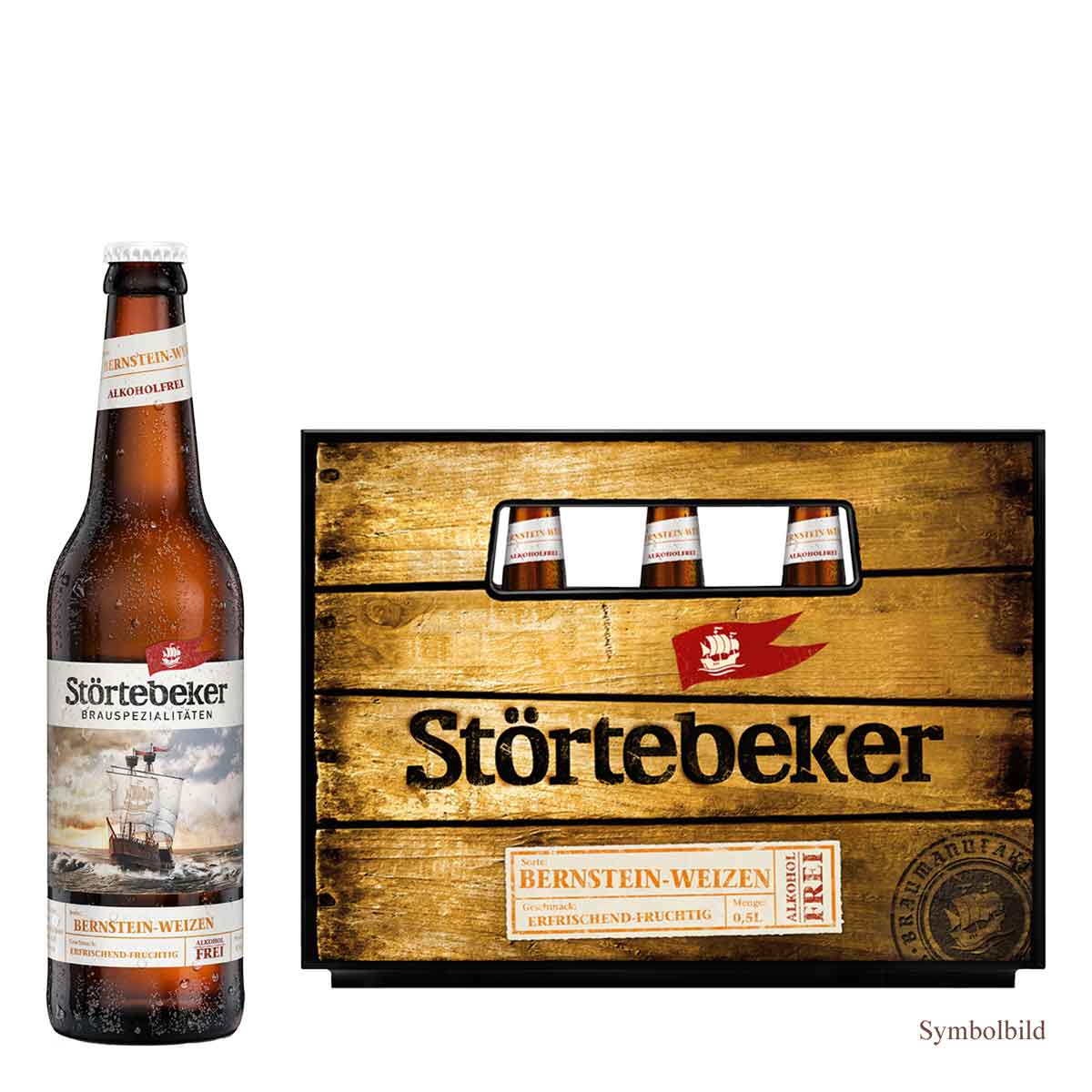 Störtebeker Bernstein-Weizen Alkoholfrei Bio