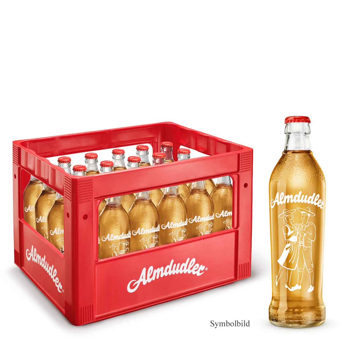 Almdudler Kräuterlimonade Glas