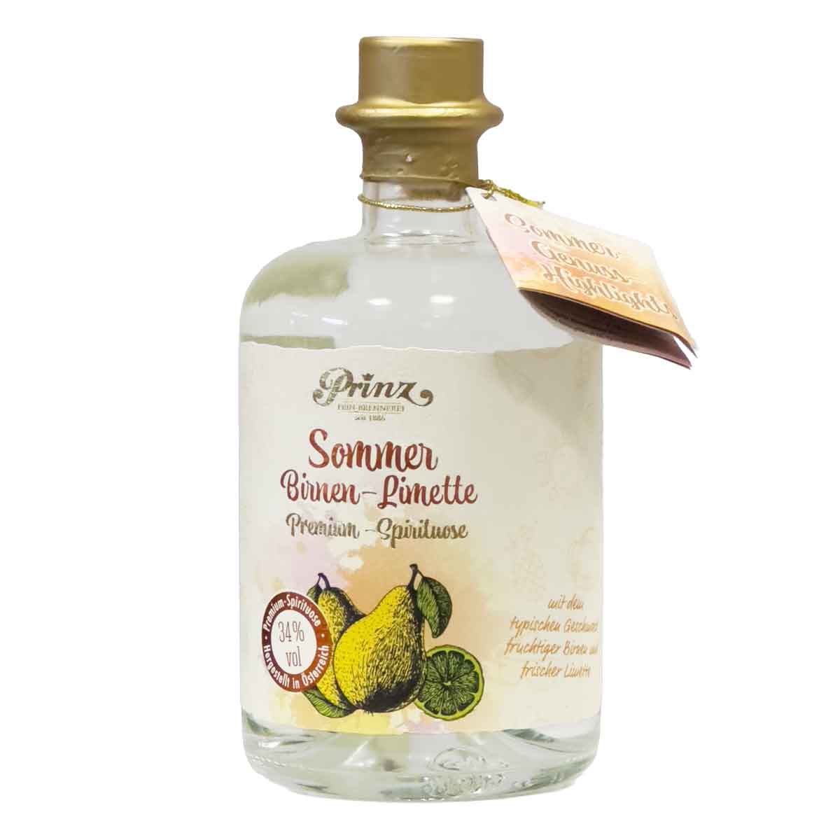 Prinz Sommer Birnen-Limette Premium-Spirituose 34%