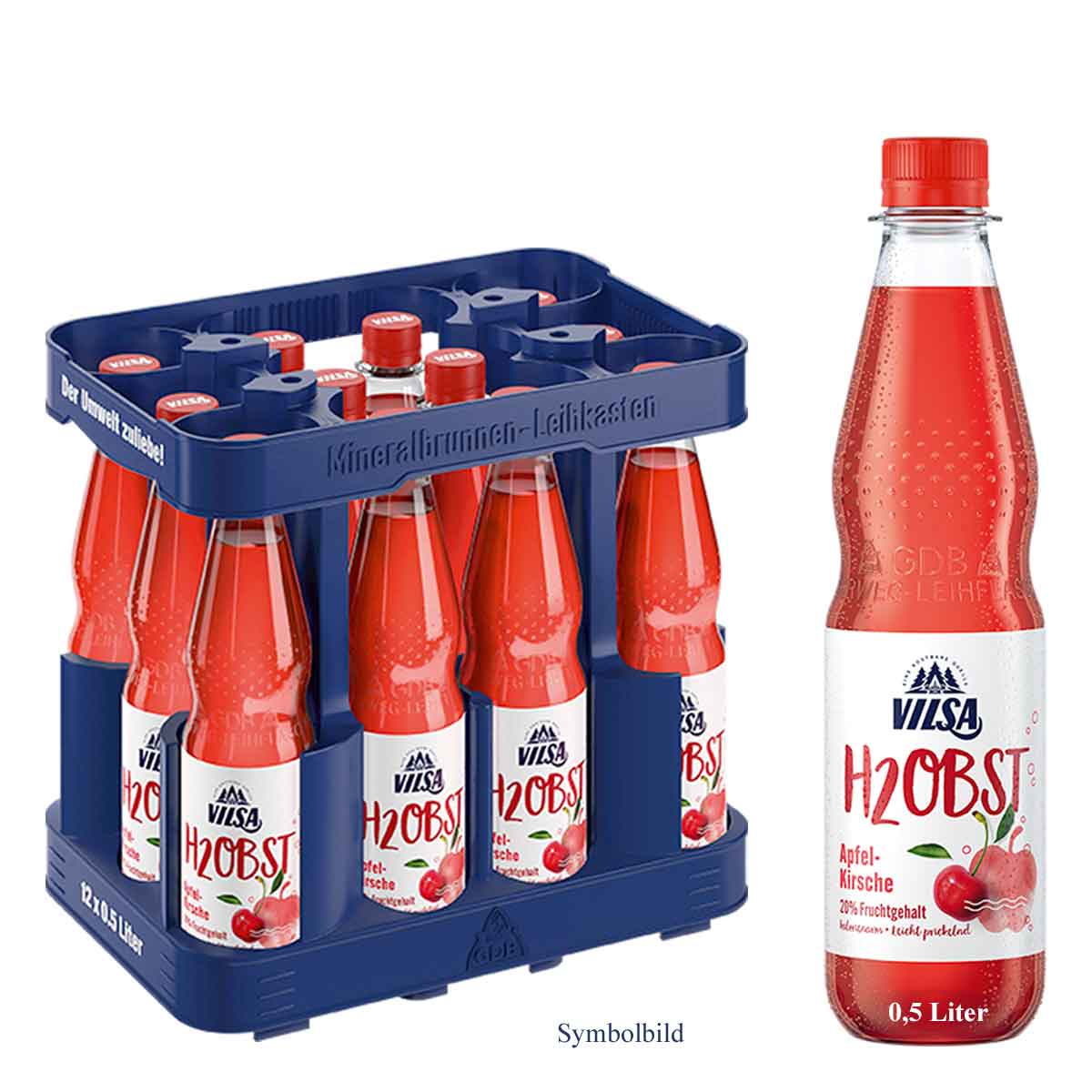 Vilsa H2Obst Apfel-Kirsch PET